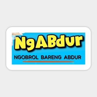 NGABDUR Ngobrol Bareng Abdur Sticker